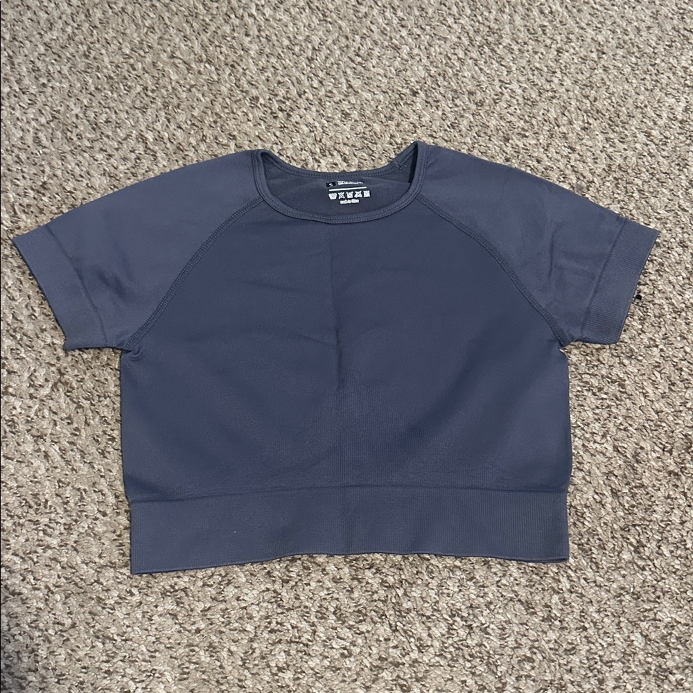 SHEIN Navy Blue Active Top
